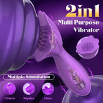 Adult Clitoral Vibrator, Couple'S Vibrator, G-Spot Vibrating Massager, 10 Vibration Modes, Stimulates The Female Clitoris And Nipples, A Couple'S Sex Toy, Adult Sex Toy And Game.
