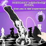 10-Inch Monster Dildo Squirting Sex Toy Horse Knot Dildo, The Irregular Penis, Stimulates Sensitive Points, Strong Suction Cup, Silicone Material, Easy To Clean For Women Men