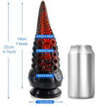 8.7Inch Realistic Tentacle G-Spot Dildo + 15.7Inch Huge Anal Plug
