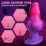 7.3" Large Butt Plug Dog Knot Dildo, Huge Anal Plug Wearable Buttplug, Xl Butt Plug Silicone Monster Fantasy Knotted Dildos, Big Anal Dildo Trainer Adult Toys For Men Women Couples