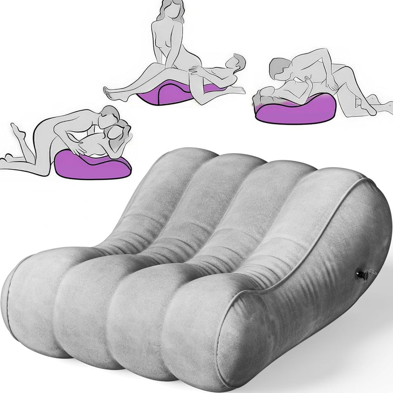 Inflatable Sex Wedge Pillow – Bedroom Lounge Chair for Couples with Soft Surface
