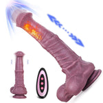 Thrusting Horse Dildo Vibrator Monster Big Dragon Dildo With Thrust & Vibrations, Fantasy Long Animal Monster Dildo Remote Control, Suction Cup U & G-Spot Anal Dildo Adult Sex Toys & Games Dildos