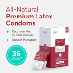 Premium Ultra-Thin Latex Condoms – 36 Count, Large Size with Silicone Lubricant