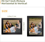 4x6 Picture Frame Set of 14, Wood Photo Frame for 4x6 Pictures, Tabletop or Wall Mount Display Picture Frames for Prints, Photos, Paintings, Landscape and Kids Artwork (Black)