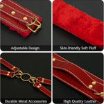 Men'S And Women'S Bedroom Body Toys Supplies Hand And Leg Straps Party Game Accessories S18 (Red)