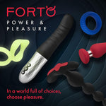 F-19 6.9 Inch Prostate Milking Anal Plug Adult Sex Toy - Realistic Curved Prostate Massaging Device For Men - 100% Body-Safe Silicone, Flexible For Easy Insertion, Ring Base (Black)