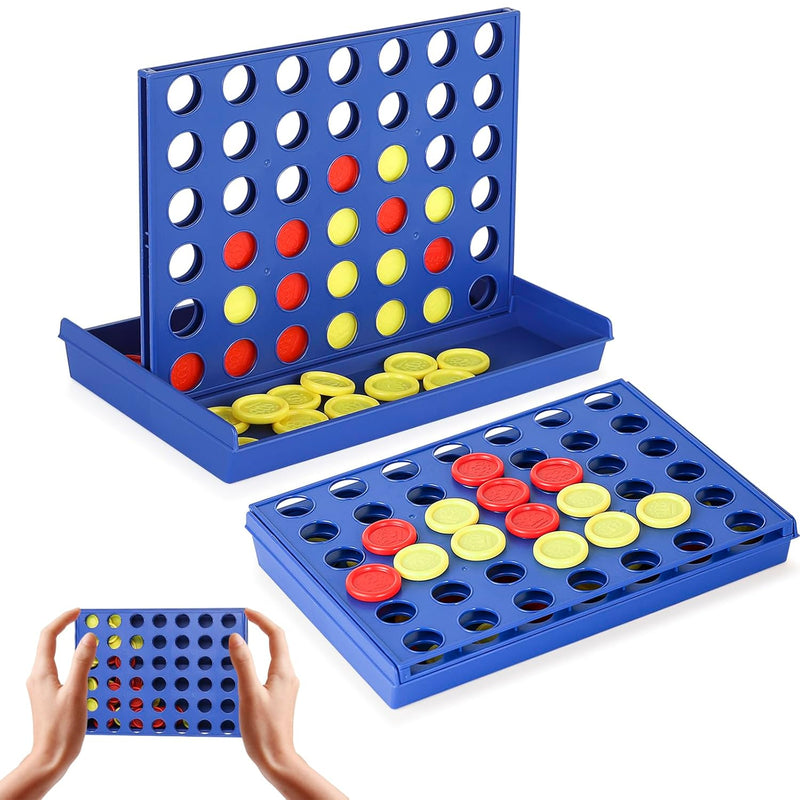 4 In A Row Connect Game Travel Board Game (Small) Mini 7X4.8 Inch