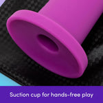 Ignite Mini Dildo | Small Suction Cup Dildo For Women | G Spot & Anal Prostate Personal Massager Tool Adult Toy | Harness Compatible Adult Sex Toys For Men, Women & Couples | Purple