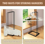 2 Pack Hanger Organizer,Clothes hanger Stacker for Closet Laundry Room,Can accommodate 110 wire hangers,Hanger storage That fits hangers