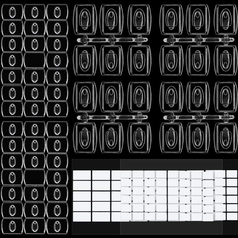 60 Pieces Mini Decorating Hook Clips Holiday Christmas Light Hook Clips Decorati