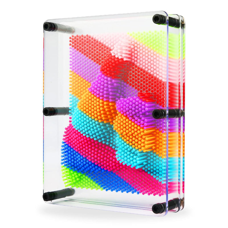 3D Pin Art Toy, Large Size 6” X 8”Unique 3D Pin Art Board For Kids & Adults