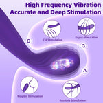 Crown G-Spot & Clitoral Vibrator For Women - Soft Flexible Clitoral Stimulator With 10 Powerful Vibration Modes, Suitable For Women & Couples