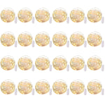 24 Pack Fairy Lights Battery Operated - 7Ft 20 Led Mini String Lights Silver Wire Waterproof Firefly Starry Diy Lights For Bedroom Patio Wedding Party Christmas Decor (Warm White)