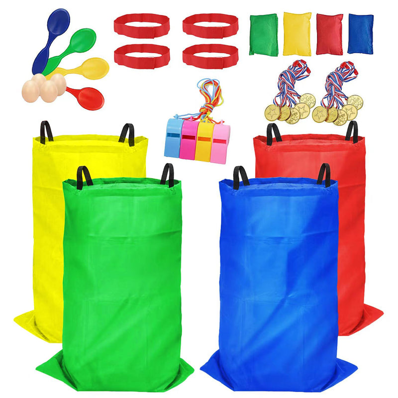 32 Pcs Outdoor Games Potato Sack Race Bags For Kids Adults, Bean Bag Toss G