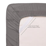 6 Piece Bed Sheets 1500 Thread Count Fine Microfiber Deep Pocket Set-Extra Pillow Cases, Value, Queen, Gray