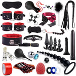 34-Piece Bondage Restraint Set β Adult BDSM Kit with Handcuffs, Anal Toys & More