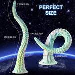 Extra Long Dildo 22.5 Inch Anal Plug Liquid Silicone Soft Tentacle Adult Toys With Powerful Suction Cups Hands Free Sex Toys For G-Spot Stimulation And Prostate Massage For Men And Women