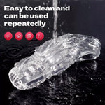 Penis Sleeve Pump Male Sex Toy For Men, Transparent Penis Extender Realistic Dildo Cock Ring Sleeve Adult Toys For Men, Silicone Penis Ring Enlarger Male Masturbator Sex Toys For Couples