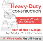 Acrylic Purse Hanger - Durable Bag Hanger Organizer and Storage for Luxury Closet 3 Pack - Purse Hanger Closet Organizer - Handbag, Bag Hanger for Closet Holds Up to 66Lbs - No Tools Needed