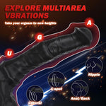 Thrusting Horse Dildo Vibrator Monster Big Animal Monster Dragon Anal Dildo With 7 Mode Thrust & 9 Mode Vibrations, Fantasy Long Suction Cup U & G-Spot Adult Sex Toys & Games Dildos