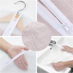 Garment Bags for Hanging Clothes, Set of 12 Suit Bags Dust-Resistant Clothes Cover Bags PEVA Breathable Clothes Protectors with Full Zipper for Closet Storage, 24” x 40”/47”/55”