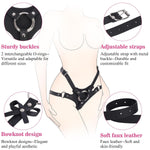 Strap On Dildo Harness Adult Sex Toys For Couple Pegging & G-Spot Play, Adjustable Sex Strapon With 2 Metal O-Rings, Wearable Bondage Gear For Men Women Lesbian & Gay Use