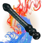 Crystal Glass Pleasure Wand Dildo Penis,Double Ended Dildo Crystal Penis G-Spot Stimulator Women Masturbator Butt Plug Anal Sex Toy Glass Double Ended Dildo For Men Women(Style 4)