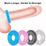 Cock Ring 4 Pcs Penis Ring Multi-Coloured Cock Sexual Stimulation Device Cock Toy For Erection Enhancing Long Lasting Stronger Adult Sex Toys For Men Or Couple Pleasure