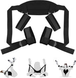 Adjustable Bed Restraint Kit – Wrist & Ankle Cuffs for Couples' Bondage Play