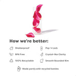 POP 9oz Flute, Premium Quality, Recyclable, Unbreakable & Crystal Clear Plastic Champagne Glasses,Flute , 12 Count (Pack of 1)