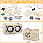 DIY Bluetooth Speaker & FM Radio STEM Electronics Kit for Kids 8-14