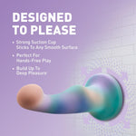 Blush Avant Opal Dreams 6" Curved Dildo For G- & P-Spot - Deep Elegant Pleasure Stimulation Ultrasilk Silicone Cock - Suction Cup, Strap-On - Adult Sex Toy Penis For Women, Men & Couples - (Aqua Blue)