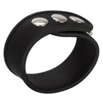 Silicone Tri Snap Erection Ring, Black