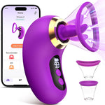 Vibrator Rose Toy For Women - 5In1 Adult Toys Sex Toys Sucking Vibrator Sex Toy For Women, 3 Sucking, 9 Tongue Licking & Vibrating, Lcd Display Removable Cup G Spot Vibrators Sex Novelties