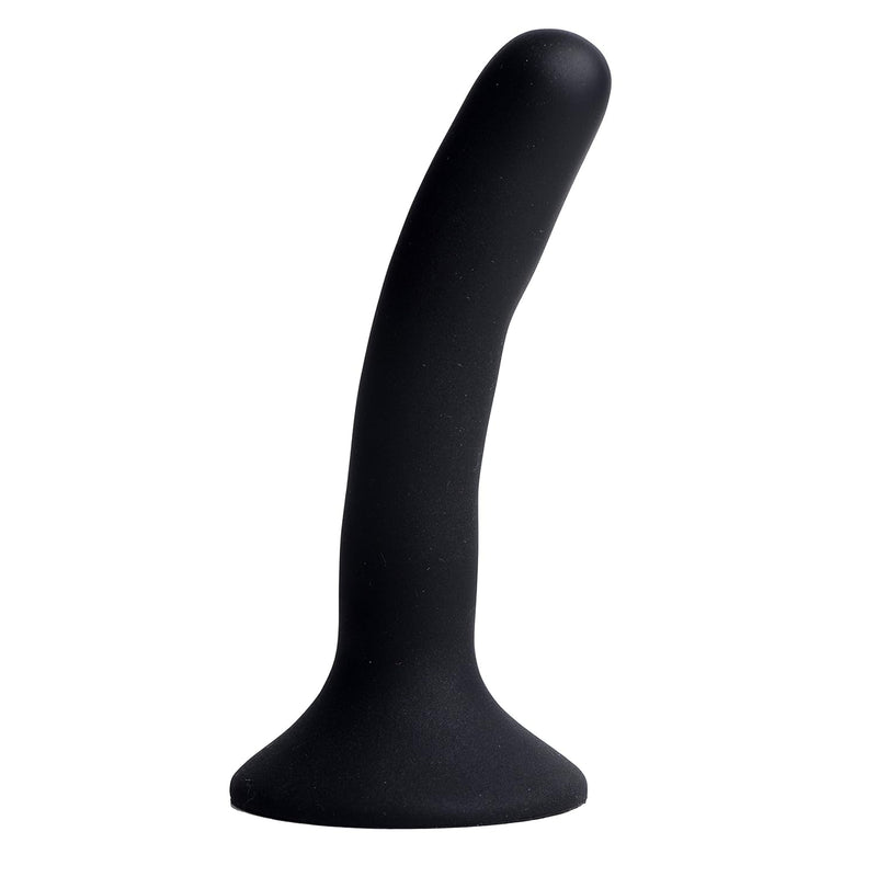 Silicone Strap On Dildo, Black, Small