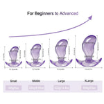 Anal Plugs, 5 Inch Realistic Mango Butt Plug Prostate Massage Adult Sex Toys For Men,Women,Purple