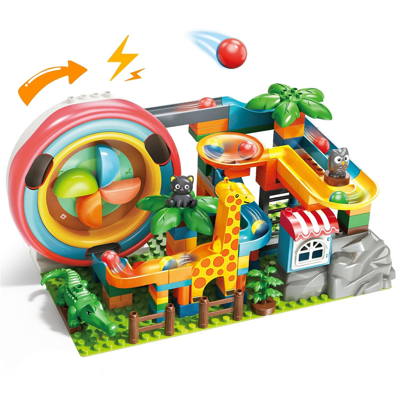 Electric Marble Run Building Blocks For Ages 4 8, Marble Track Puzzle For K