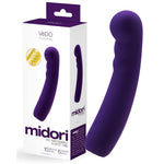 MIDORI G-Spot Vibrator - Rechargeable, Waterproof, 10 Vibration Modes, 6 Intensity Levels, Silicone, Purple