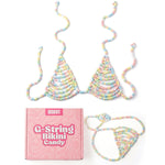 The Candy Bikini! Bra And G String Set For Women, 2 Piece Set, Favorite Bachelorette Gift For Bride, Bridal Shower Gag Gifts, Playful Outfit For Anniversaries, Photoshoots, Costumes And Festivals