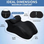 Memory Foam Wedge Pillow with Ergonomic Support Design for Couples