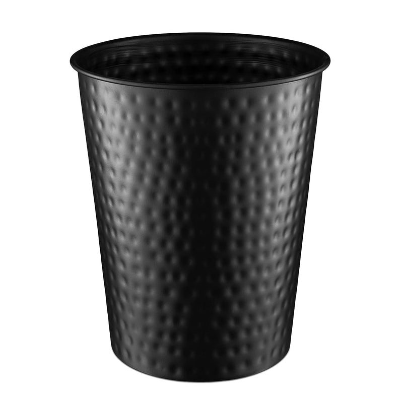 20128 Hand Hammered Metal Wastebasket Trash Can For Home Office Bedroom, Decorat