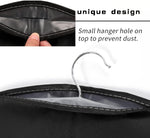 40‘’Garment Bags【3 Pack】Suit Bag for Storage Hanging Clothes Suitable for Storage of Dresses Suits Overcoats Garment Can Provide Neatness and Space-Saving for Your Wardrobe (Black, 40 × 24 Inch)