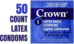 Silky, Thin & Strong Lubricated Latex Condoms – 50 Count Pack for Comfort & Safety
