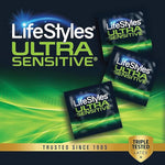 Ultra Sensitive Latex Condoms Value Pack, 50 Count - Premium Lubrication & Protection