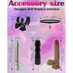 Sex Machine, Thrusting Dildo Gun Remoto Love Machine For Women And Men, Dildo Machine With 5 Accessories, Adult Sex Toy With Suction Cup Speed Adjustable Stroke 3Cm-9Cm With Handle