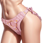 Strap On Dildo Sex Toys - Adjustable Waist And Thigh Strap-On Harness With 2 Replacement Plate & 3 Silicone Rings & 3 Metal Rings Adult Strapless Strap-On For Lesbian Gay Beginners Play | Pink
