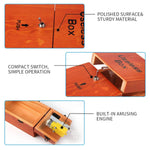 Useless Box Leave Me Alone Machine Fully Assembled In Real Wood?Brown?