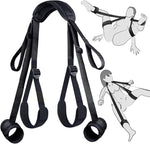 BDSM Bondage Restraints Set – Adjustable Neck, Wrist & Thigh Straps for Couples