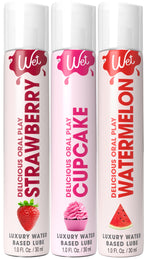 3-Pack Flavors Sampler (Strawberry, Watermelon, Cupcake), 1 Fl Oz Each