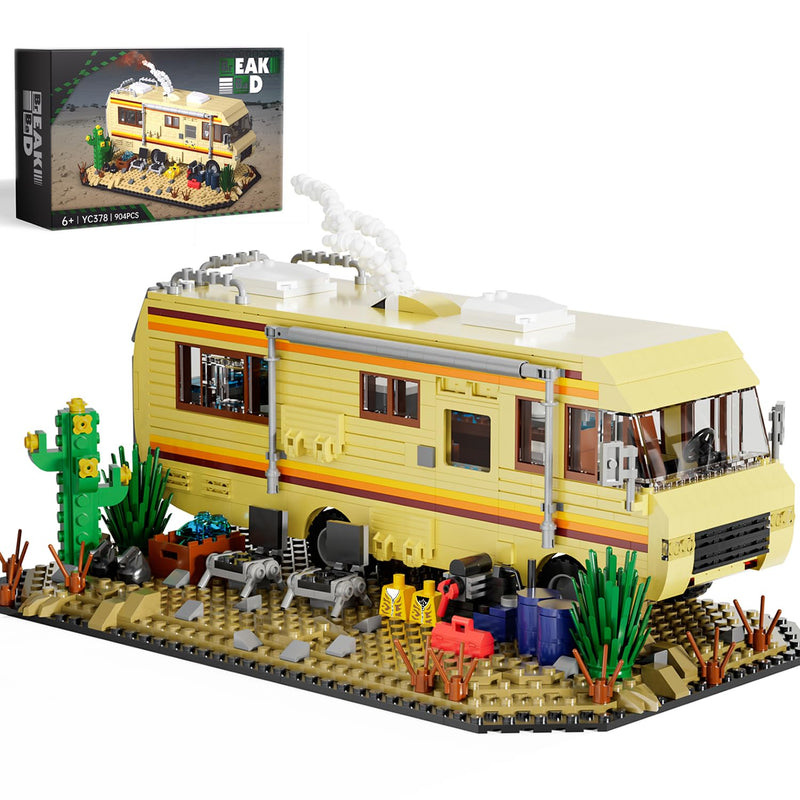 Breaking Rv Bad Ideas Building Set, Moc Upgraded Classic Scene, Compatible